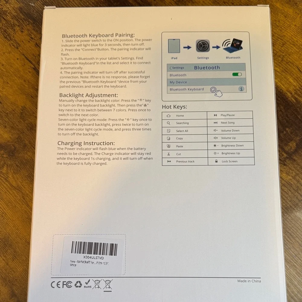 Bluetooth Keyboard - Blue